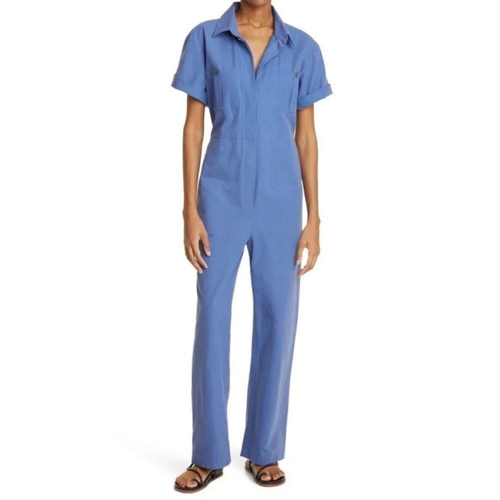 Mara Hoffman Kailyn recycled cotton utility jumpsuit size medium